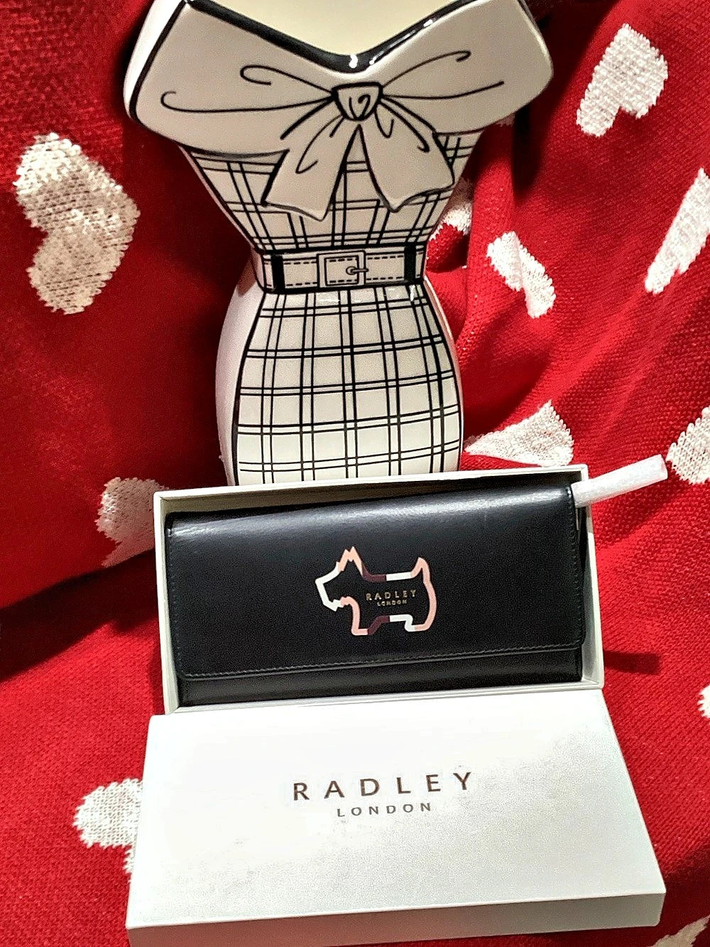Radley London Heritage Dog Outline Large Flapover Matinee Wallet Flapover Wallet